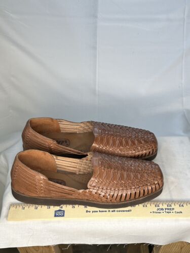 Authentic Hispanic Huarache Sandals Leather Sandal Slippers Hand Woven And Made