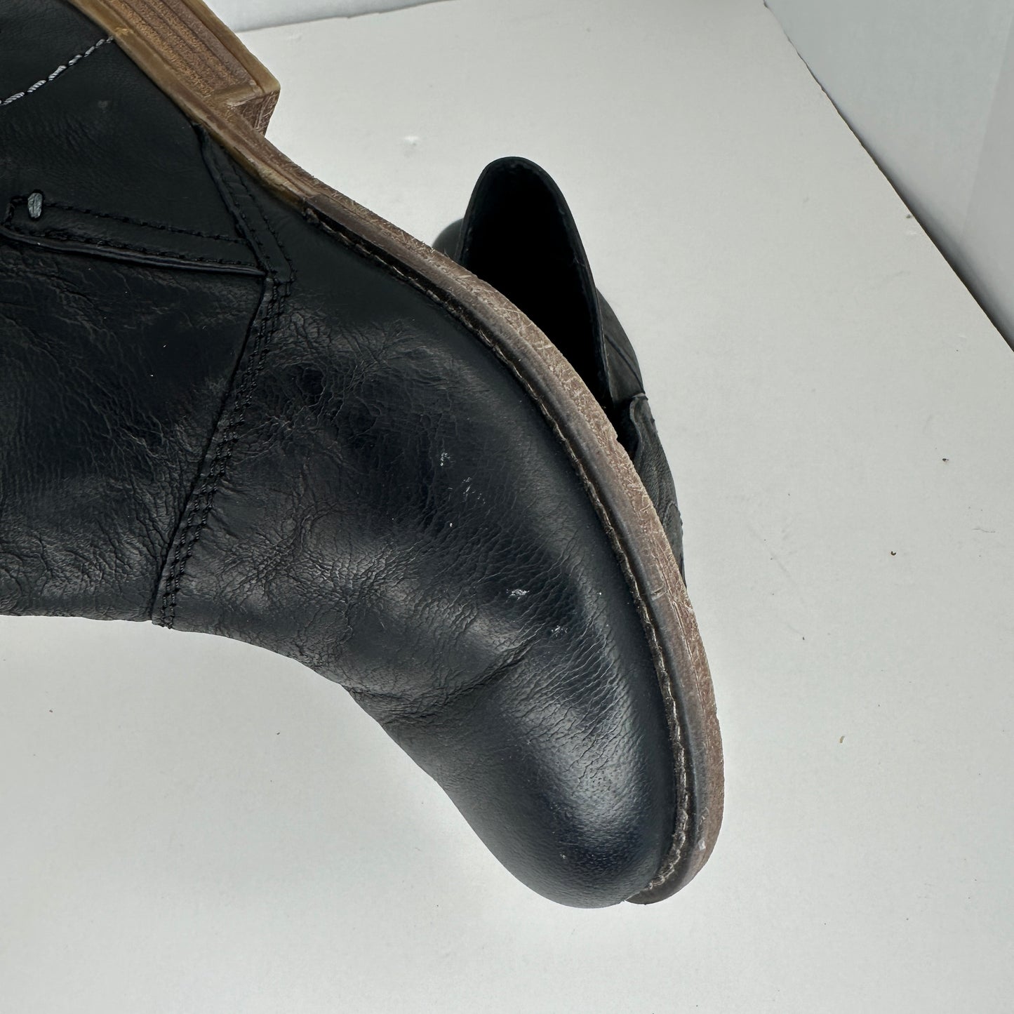 Josef Seibel Sienna 81 Black and Brown Leather Cap and Round Toe Slip On Lightweight Zipper