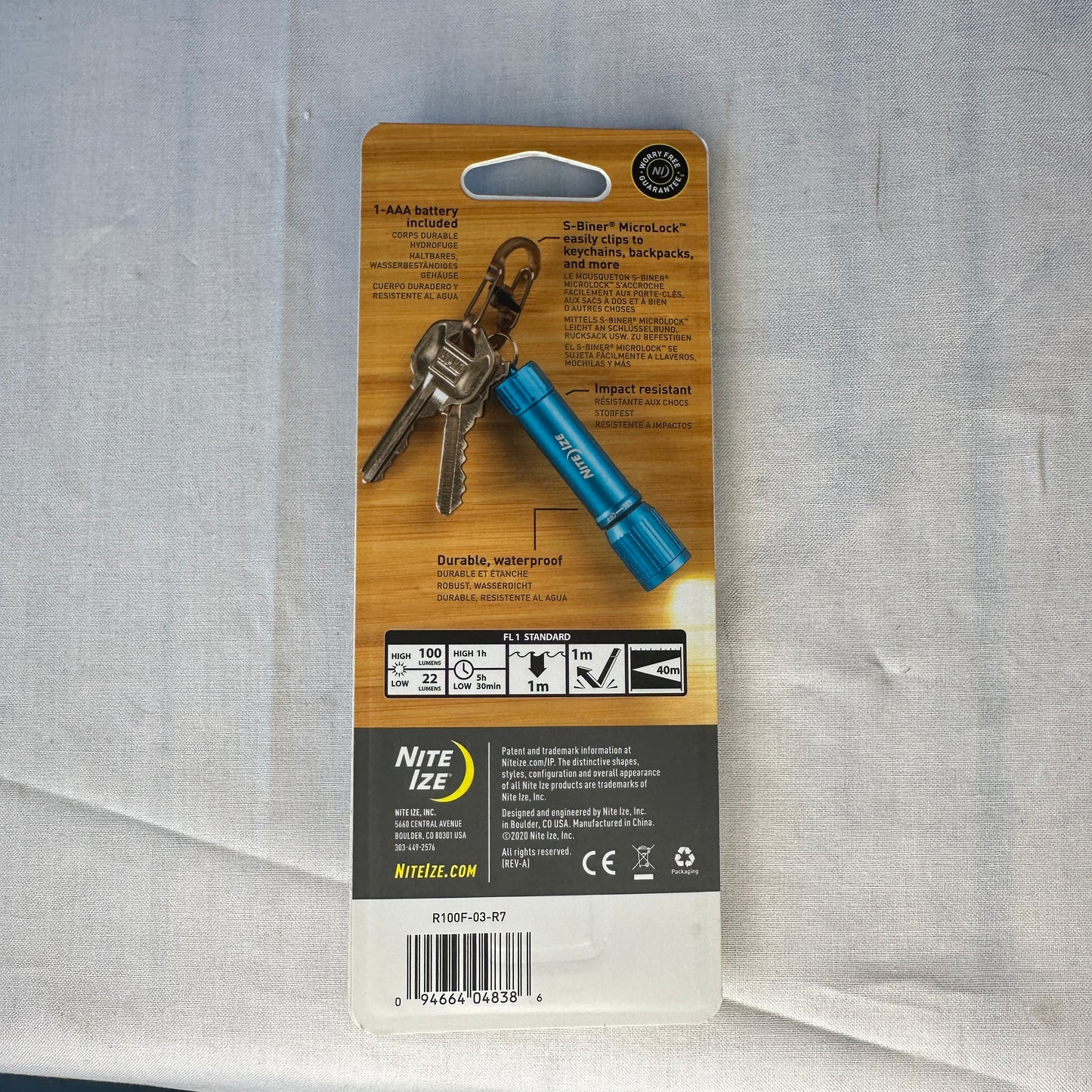 Nite Ize Radiant 100 Lumen Compact Keychain Flashlight