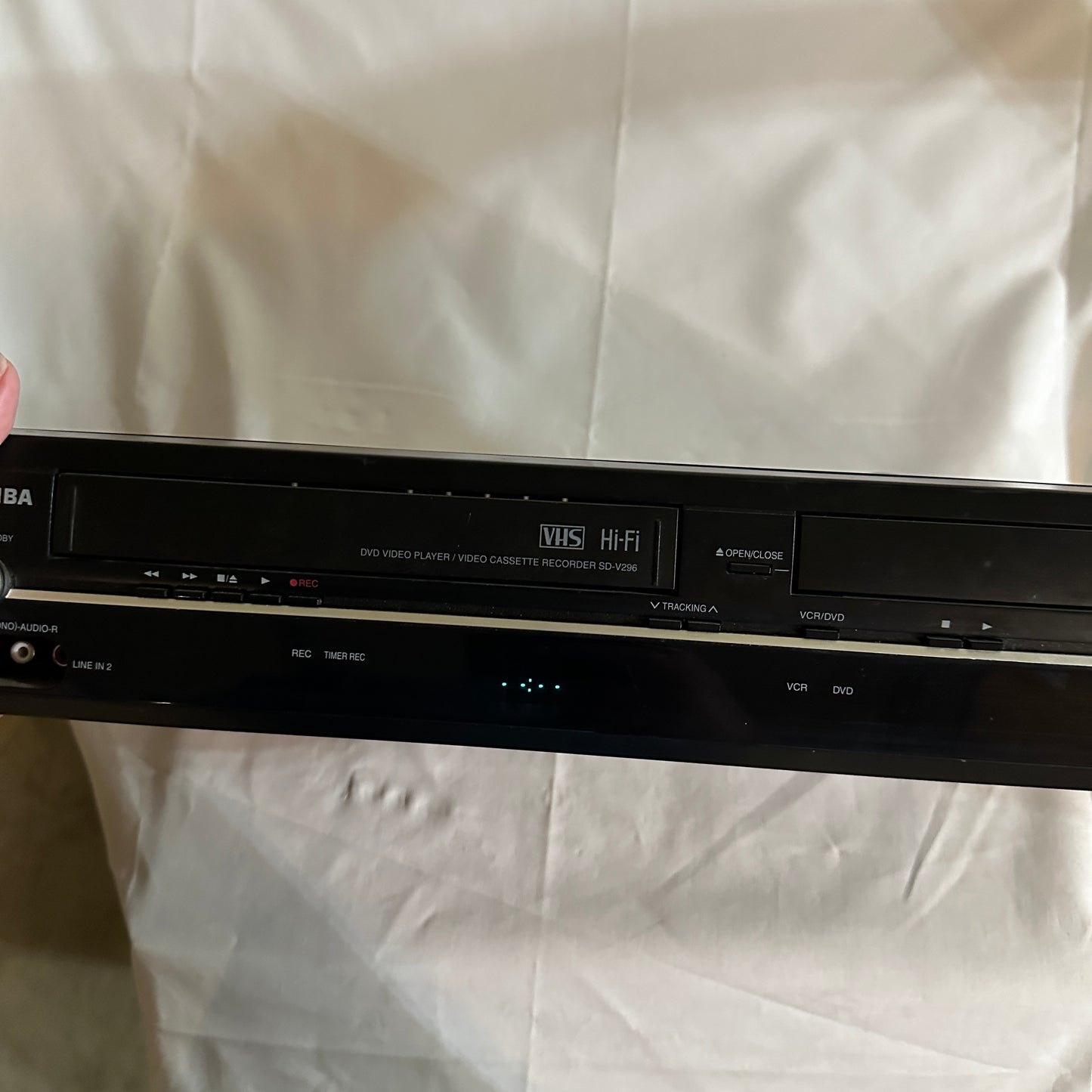 Black Toshiba DVD VCR Combo Player SD-V296-K-TU