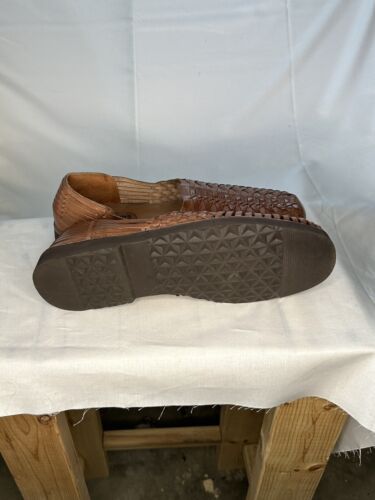 Authentic Hispanic Huarache Sandals Leather Sandal Slippers Hand Woven And Made