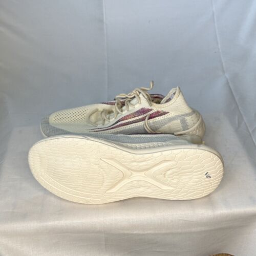 White And Colorful Kanye Knock Offs Lace Up Size 10.5 Breathable Fabric