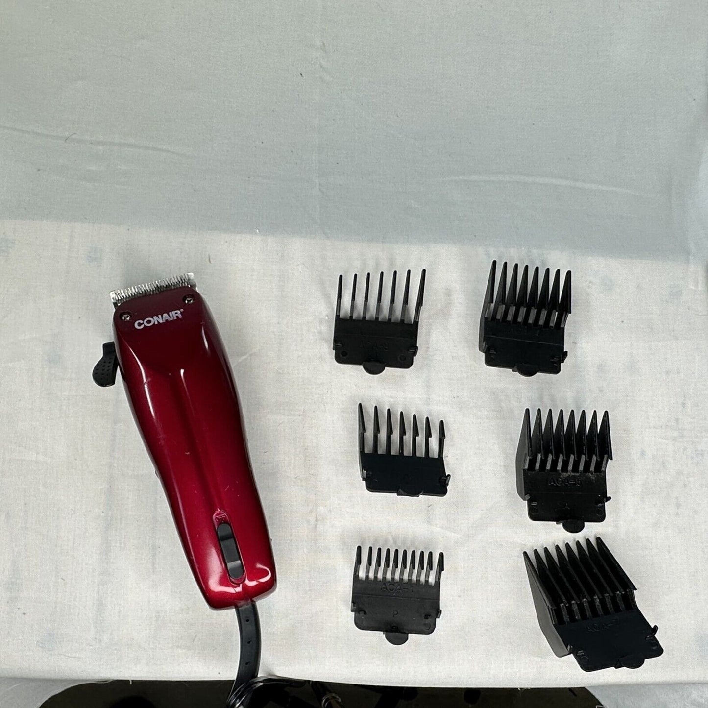 Conair Red Hair Trimmers HC275WR *Tested Working* Multiple Lengths Kit and Case