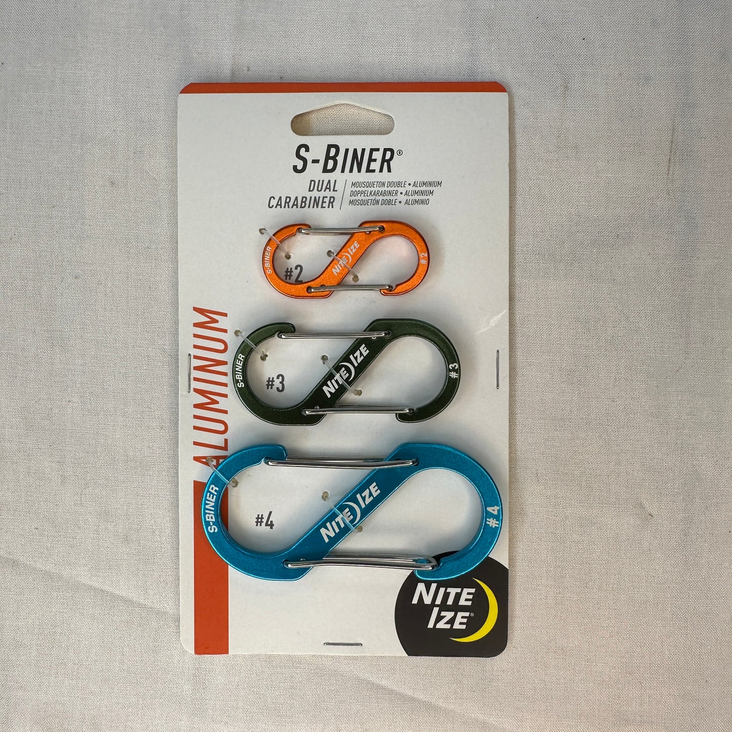 Nite Ize Tri-Pack Dual S-Biners Aluminum Sizes 2-4