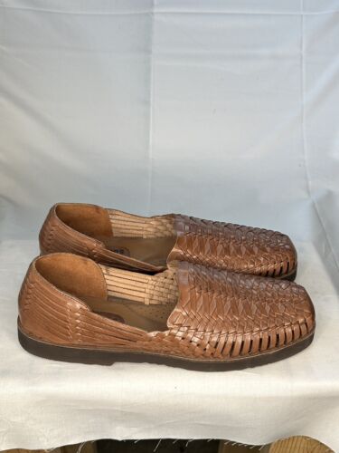 Authentic Hispanic Huarache Sandals Leather Sandal Slippers Hand Woven And Made