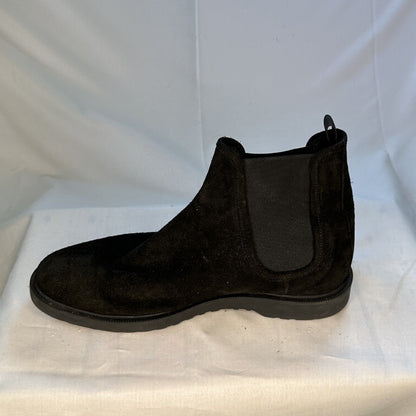 Zara Black Velvet Mens Dress Boots Slip On Style