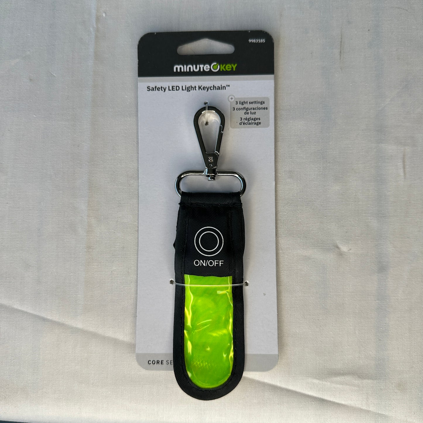 Minute Key CORE Series Safety LED Light Keychain w 3 Light Settings