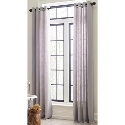 Allen + Roth Logan 84" Gromet Style Curtain 52x84 Gray Pattern Modern #2857165