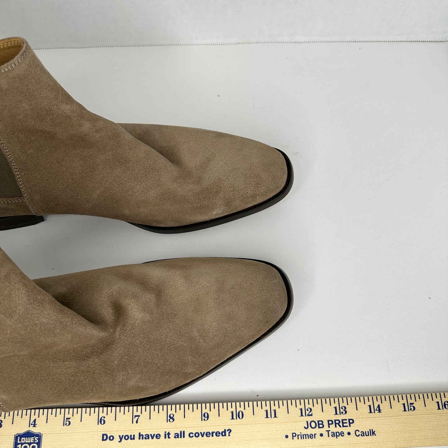 Hugo Boss Chelsea Boots Brown Slip On Suede 5" Calf Tube Hand Made Supportive