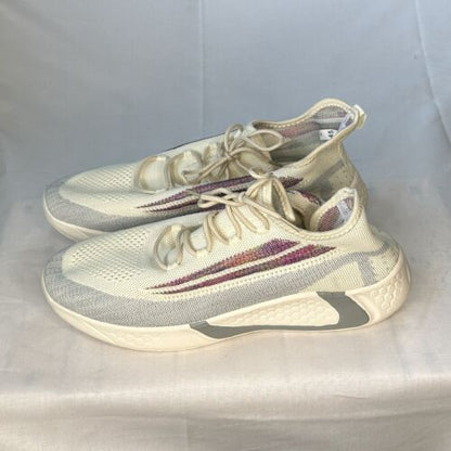 White And Colorful Kanye Knock Offs Lace Up Size 10.5 Breathable Fabric