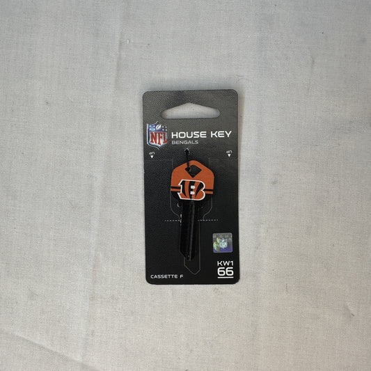 Team Spirit Blank House Key KW1 66 Cincinnati Bengals made in the USA