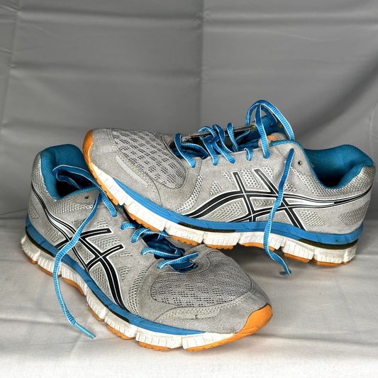 Asics Gel-Neo33 Size 9.5 Gray, Blue, Black, and Orange Running Shoe